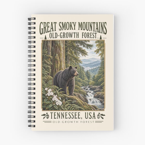 Item preview, Great Smoky Mountains Old-Growth Forest, Tennessee, USA [Vintage Illustration] designed and sold by elektronen.