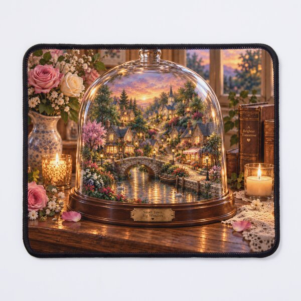 Item preview, Miniature city under a glass dome designed and sold by _ARLUNA_.