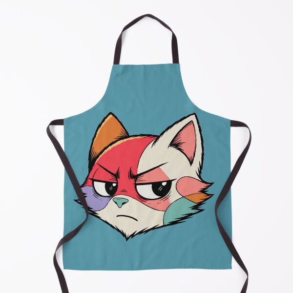 Item preview, Sassy Colorful Cat – Unimpressed Cartoon Feline designed and sold by Mousy17.