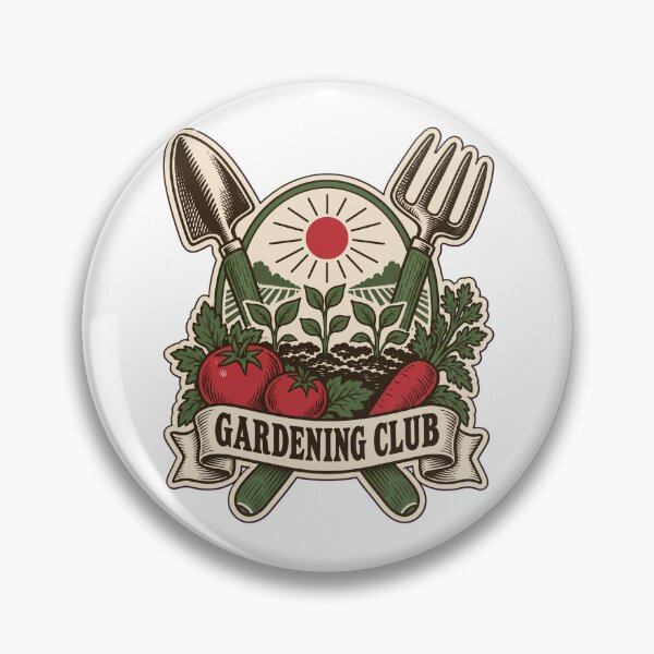 Item preview, Escudo del paquete de semillas vintage del Club de Jardinería | Regalo para jardineros y amantes de la jardinería designed and sold by StickyGuys.