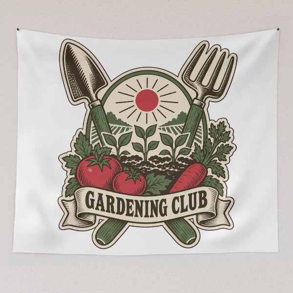 Item preview, Gardening Club Vintage Seed Packet Crest | Gardener Gift Vegetable Garden designed and sold by StickyGuys.