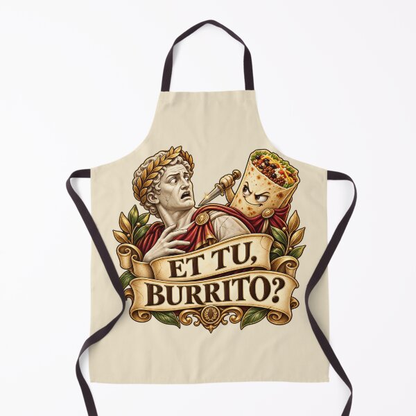 Item preview, Et Tu Burrito? Funny Latin Food Pun – Roman Caesar Burrito Humor designed and sold by MetaModel Editions.