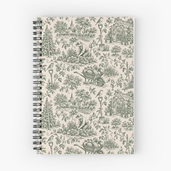 Item preview, Gardening Club Toile Seamless Pattern | Vintage Vegetable Garden Toile de Jouy designed and sold by StickyGuys.