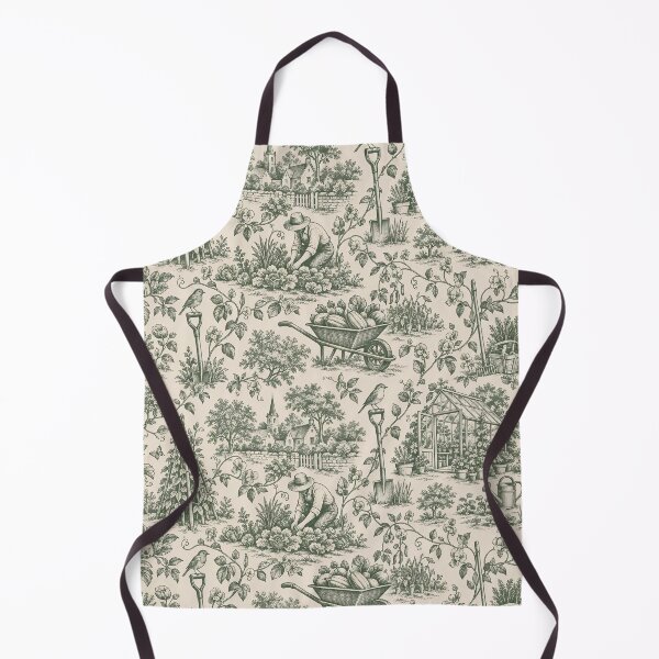 Item preview, Gardening Club Toile Seamless Pattern | Vintage Vegetable Garden Toile de Jouy designed and sold by StickyGuys.