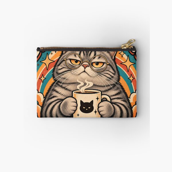 Item preview, Grumpy Cat Coffee - Retro Vintage designed and sold by Feral Feline.