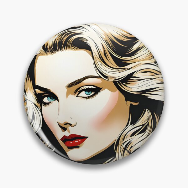 Item preview, Veronica Lake - Oblique Ink and Floral #24010 - Hollywood Legends Art Nouveau Illustration designed and sold by centuryretromedia.