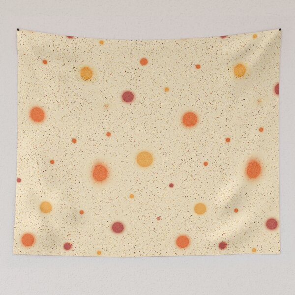 Item preview, Vintage Cream with Orange Polka Dots Pattern designed and sold by Piotrek0001.