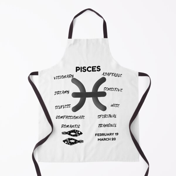 Item preview, Pisces Zodiac Sign Astrology Symbol Horoscope - Classic Black & White designed and sold by ZODIARA.