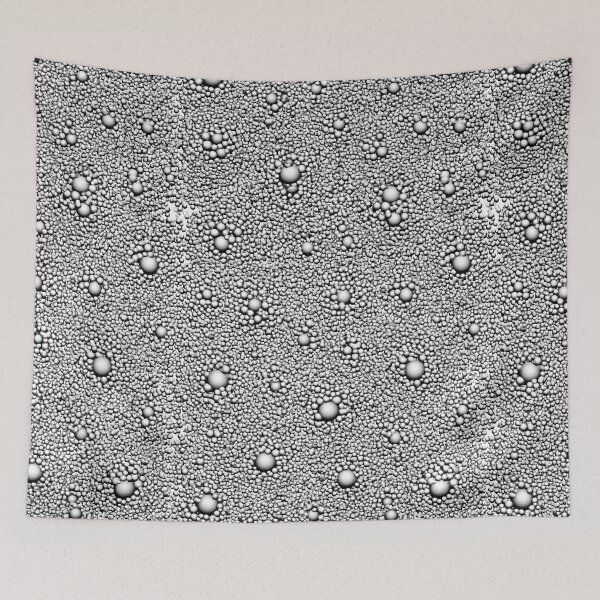 Item preview, Silver Pearl Bubble Granular Surface Art designed and sold by Piotrek0001.