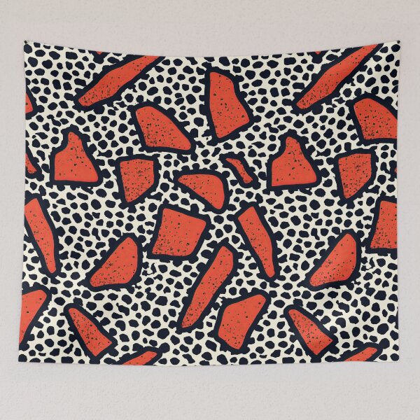 Item preview, Modern Terrazzo Mosaic with Orange Accents designed and sold by Piotrek0001.