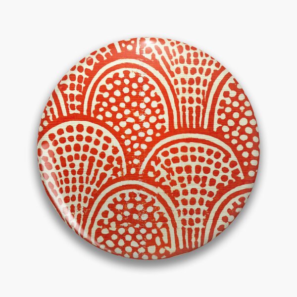 Item preview, Orange Seigaiha Arch Stippled Dot Pattern designed and sold by Piotrek0001.