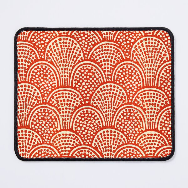 Item preview, Orange Seigaiha Arch Stippled Dot Pattern designed and sold by Piotrek0001.