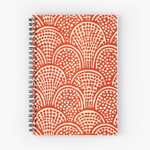 Item preview, Orange Seigaiha Arch Stippled Dot Pattern designed and sold by Piotrek0001.
