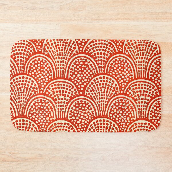 Item preview, Orange Seigaiha Arch Stippled Dot Pattern designed and sold by Piotrek0001.
