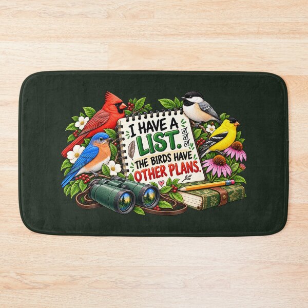 Item preview, I Have a List The Birds Have Other Plans – Funny Birdwatching Design designed and sold by astersgraphics.