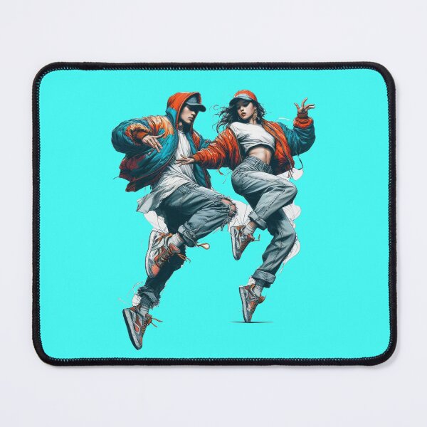 Item preview, Urban Hip Hop Dance Duo – Streetwear Breakdance Illustration designed and sold by aloksahu123.