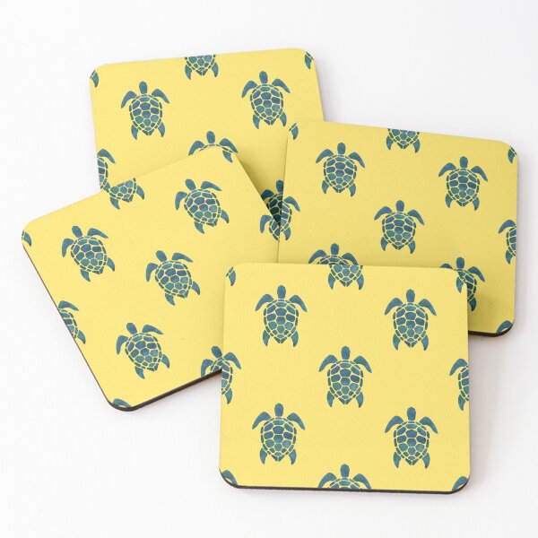 Item preview, Turtles pattern yellow designed and sold by Ana Gorozpe.