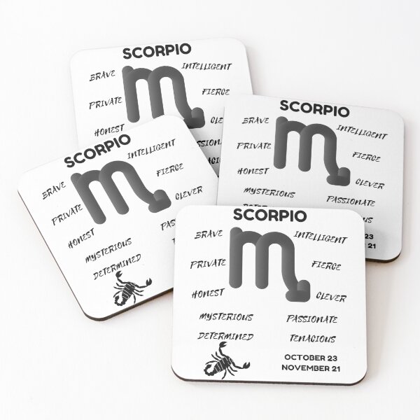 Item preview, Scorpio Zodiac Sign Astrology Symbol Horoscope - Classic Black & White designed and sold by ZODIARA.