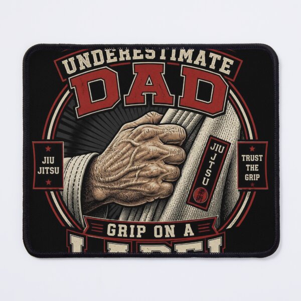 Item preview, Never Underestimate Dad Grip On A Lapel BJJ Gi designed and sold by Martial-Art-23.
