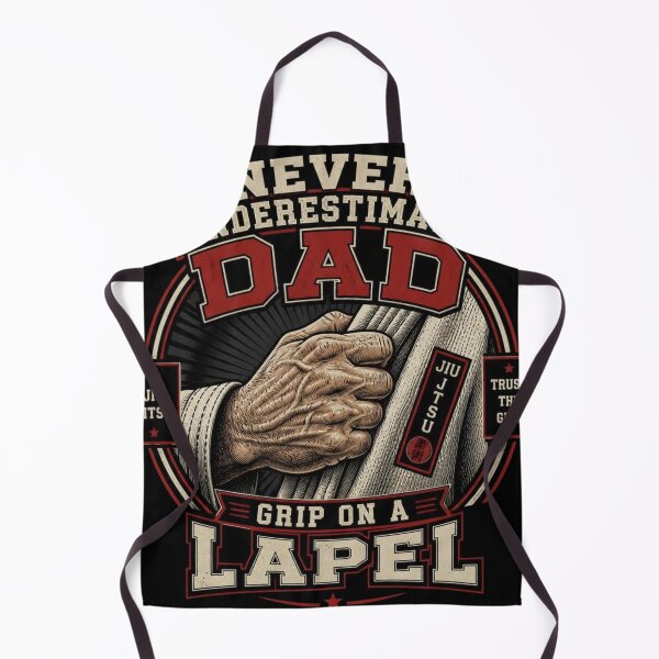 Item preview, Never Underestimate Dad Grip On A Lapel BJJ Gi designed and sold by Martial-Art-23.