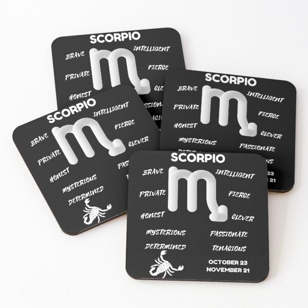 Item preview, Scorpio Zodiac Sign Astrology Symbol Horoscope - Classic White & Black designed and sold by ZODIARA.