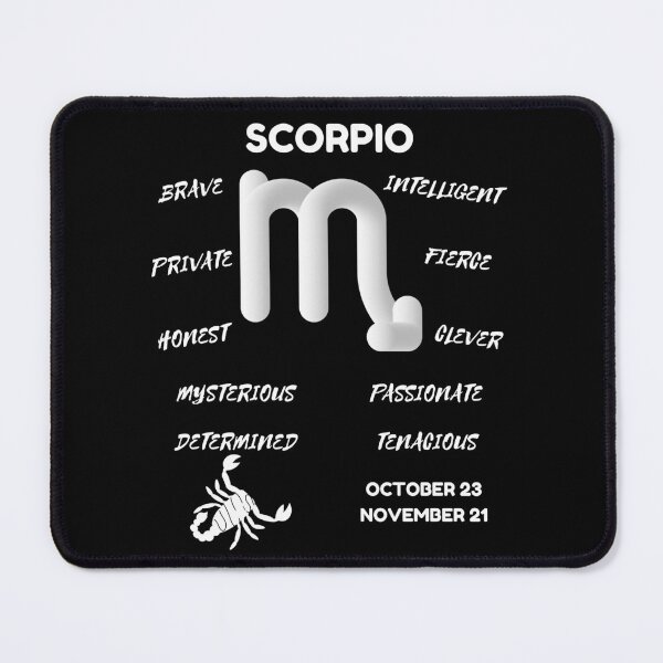 Item preview, Scorpio Zodiac Sign Astrology Symbol Horoscope - Classic White & Black designed and sold by ZODIARA.