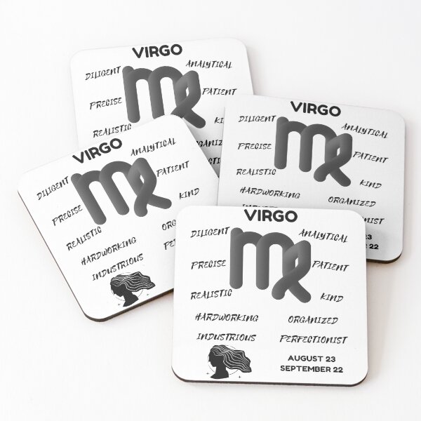 Item preview, Virgo Zodiac Sign Astrology Symbol Horoscope - Classic Black & White designed and sold by ZODIARA.