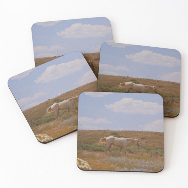 Item preview, Pale Horse in a Field of Wildflowers designed and sold by Roamgrain Photos.
