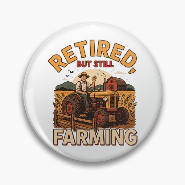 Item preview, Retired Still Farming Vintage Tractor Farmer designed and sold by Mahilis.