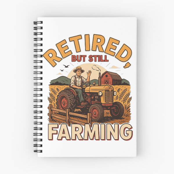 Item preview, Retired Still Farming Vintage Tractor Farmer designed and sold by Mahilis.