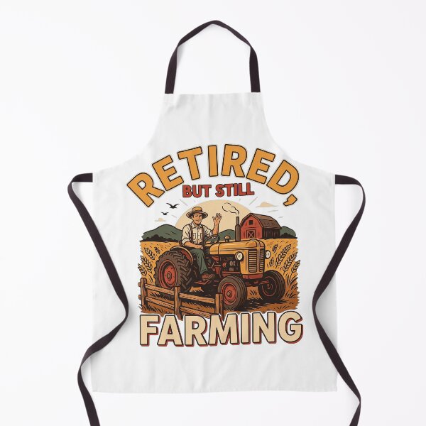 Item preview, Retired Still Farming Vintage Tractor Farmer designed and sold by Mahilis.