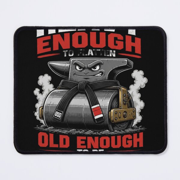 Item preview, Heavy Enough To Flatten Old Enough Dad BJJ Humor designed and sold by Martial-Art-23.