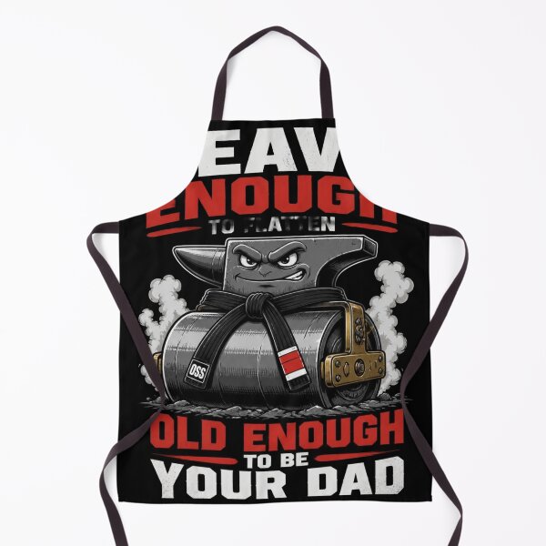 Item preview, Heavy Enough To Flatten Old Enough Dad BJJ Humor designed and sold by Martial-Art-23.