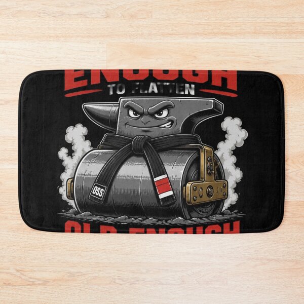 Item preview, Heavy Enough To Flatten Old Enough Dad BJJ Humor designed and sold by Martial-Art-23.