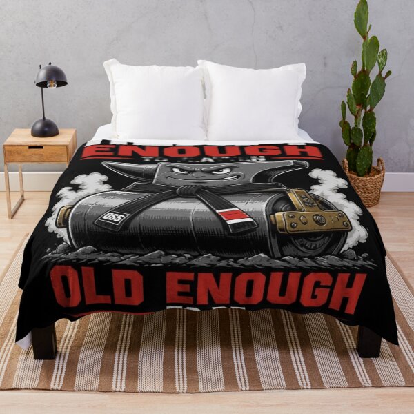 Item preview, Heavy Enough To Flatten Old Enough Dad BJJ Humor designed and sold by Martial-Art-23.