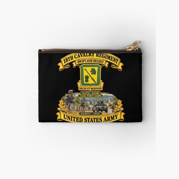 Item preview, 18th Cavalry Regiment - Swift and Deadly - NATO - KFOR - Task Force Sabre Kosovo - 2009 - United States Army - 3D - Enhanced designed and sold by Military Insignia Products.