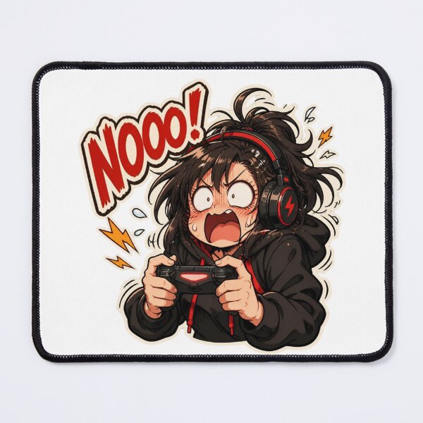 Item preview, Funny Anime Gamer Girl Rage designed and sold by Animepopstudio.