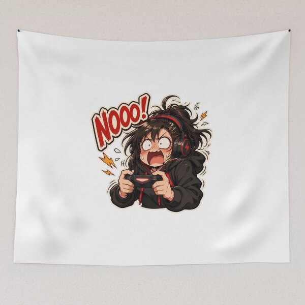 Item preview, Funny Anime Gamer Girl Rage designed and sold by Animepopstudio.