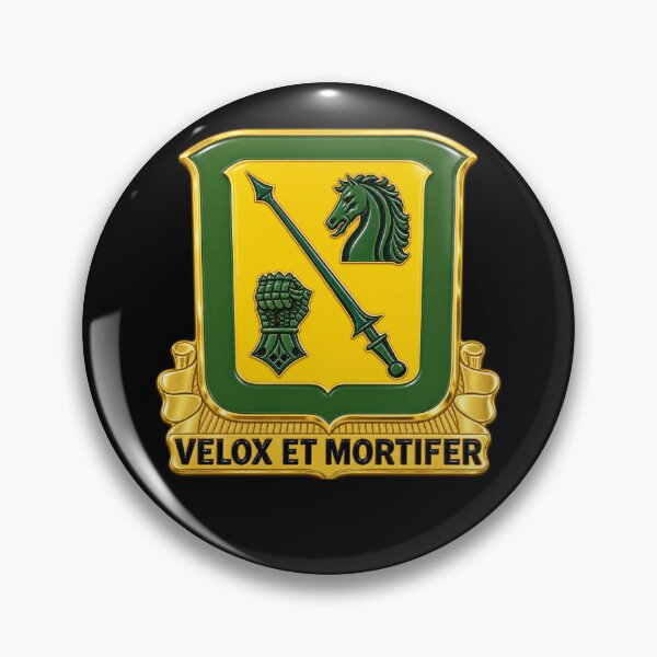 Item preview, Army - 18th Cavalry Regiment - Swift and  Deadly - DUI - United States Army - wo Txt - 3D - Enhanced designed and sold by Military Insignia Products.