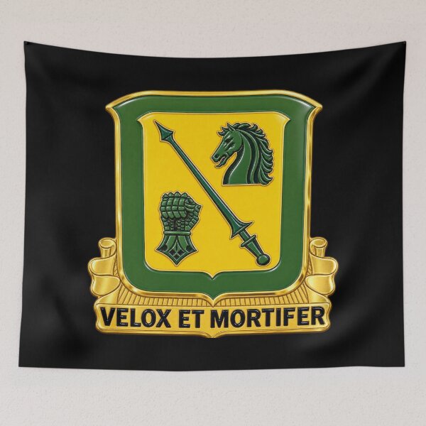 Item preview, Army - 18th Cavalry Regiment - Swift and  Deadly - DUI - United States Army - wo Txt - 3D - Enhanced designed and sold by Military Insignia Products.