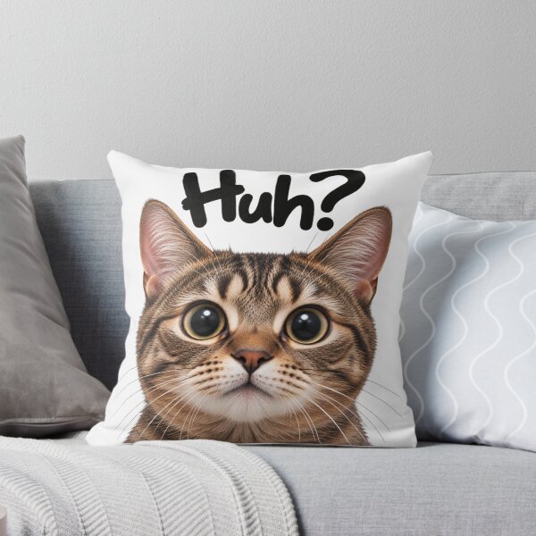 Item preview, Huh? Confused Cat – Funny Wide-Eyed Cat designed and sold by BAD TASTE CLUB.