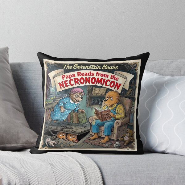 Item preview, Papa Reads From The Necronomicon - Berenstain B ears Horror Parody designed and sold by The Funky Sprunki.