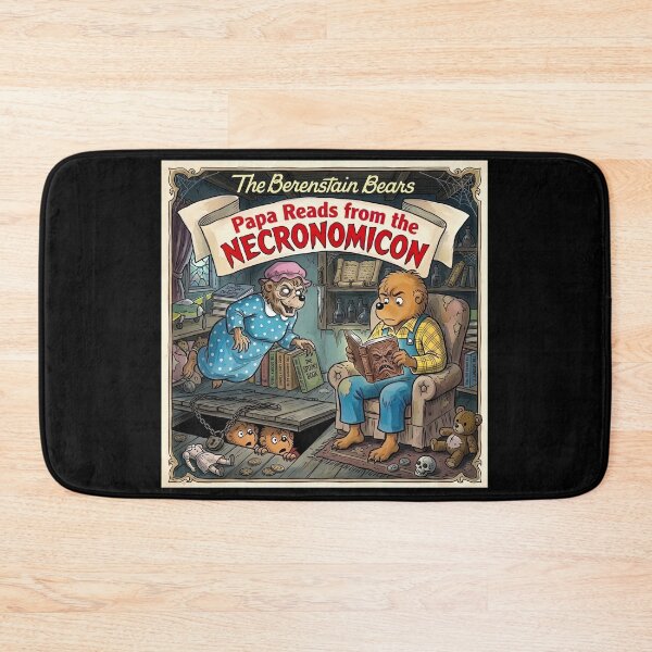 Item preview, Papa Reads From The Necronomicon - Berenstain B ears Horror Parody designed and sold by The Funky Sprunki.