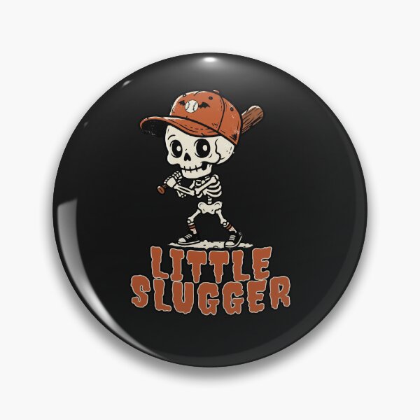 Item preview, Little Slugger – Cute Skeleton Halloween Baseball designed and sold by MASMUS27.