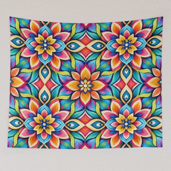 Item preview, Kaleido Floral Geometric Design designed and sold by Myra365Art.