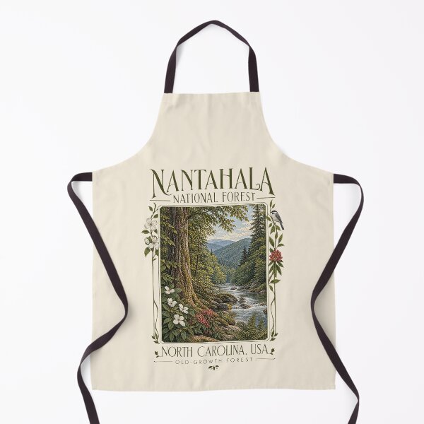 Item preview, Nantahala National Forest, North Carolina, USA [Vintage Illustration] designed and sold by elektronen.