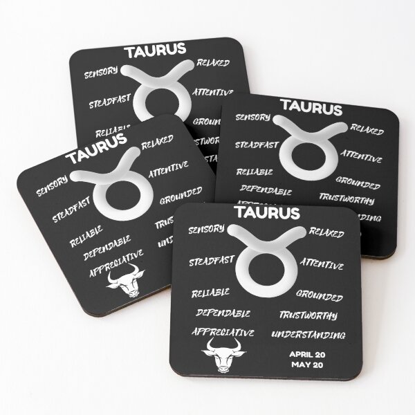 Item preview, Taurus Zodiac Sign Astrology Symbol Horoscope - Classic White & Black designed and sold by ZODIARA.