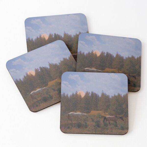 Item preview, Horses at Moonrise designed and sold by Roamgrain Photos.