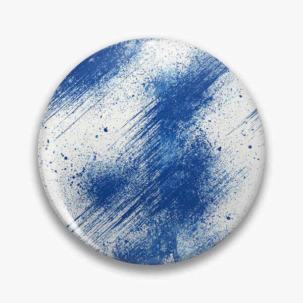 Item preview, Cobalt Blue and White Splatter Grain Art designed and sold by Piotrek0001.