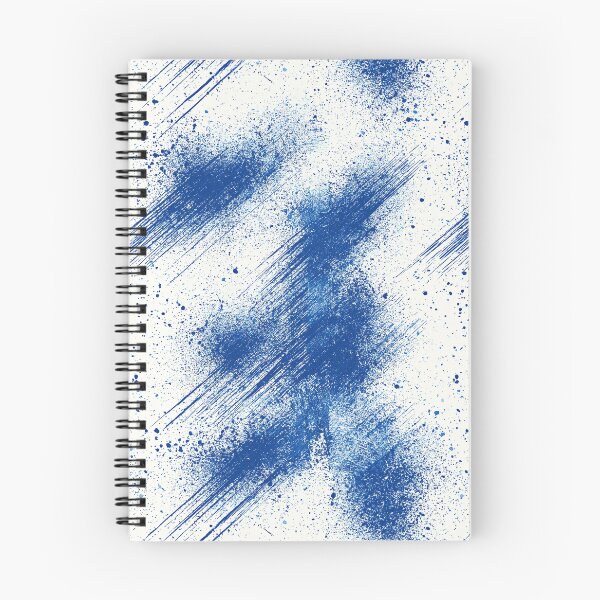 Item preview, Cobalt Blue and White Splatter Grain Art designed and sold by Piotrek0001.